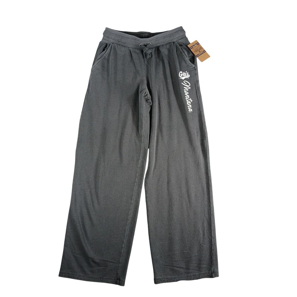Montana Grizzlies Sweatpants Unisex Mens Small Gray Rivalry Threads Wide Leg NWT